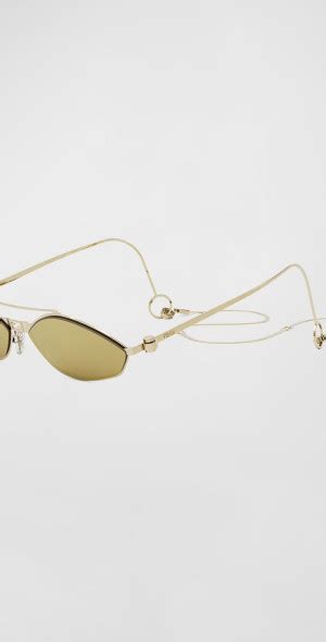 modified fendi aviator|fendi geometric rimless aviator sunglasses.